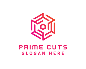 Generic Geometric Circuit logo design