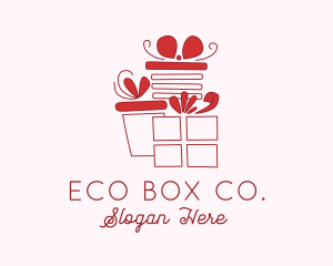 Holiday Gift Box logo design