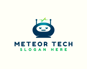 Robot Tech Electricity logo design