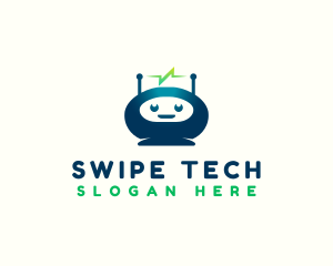 Robot Tech Electricity logo design