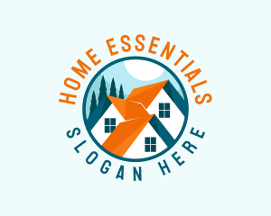 Residential Home Roof logo design