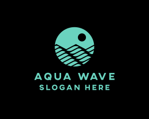 Ocean Wave Water logo design