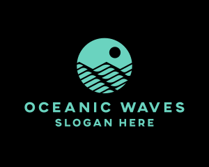 Ocean Wave Water logo design