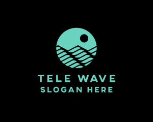 Ocean Wave Water logo design