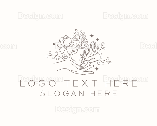 Botanical Floral Hand Logo