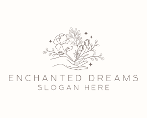 Botanical Floral Hand logo