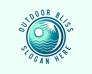 Ocean Beach Resort  logo design