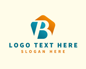 Pentagon Advertising Startup Letter B logo