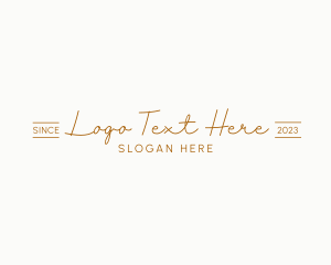 Luxury Script Startup logo