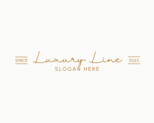 Luxury Script Startup logo design