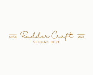 Luxury Script Startup logo design