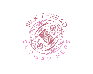 Thread Needle Floral logo