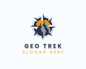 Mountain Trek Navigation logo design