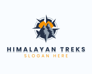 Mountain Trek Navigation logo design