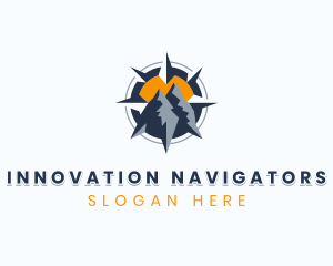 Mountain Trek Navigation logo design