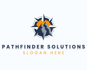 Mountain Trek Navigation logo design