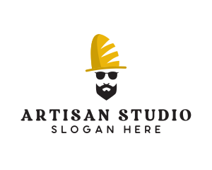 Bread Hat Man logo design