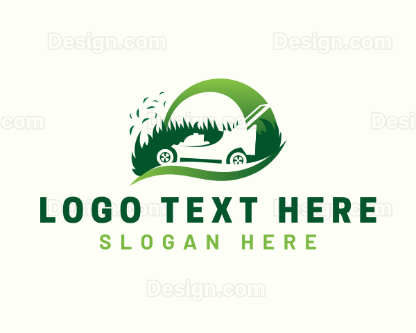 Lawn Mower Grass Cutter Logo