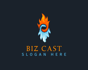 Hot Fire Blizzard Logo
