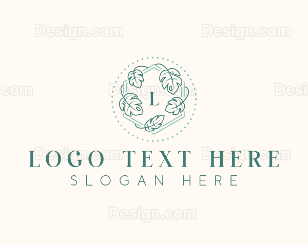 Floral Leaf Wellness Logo