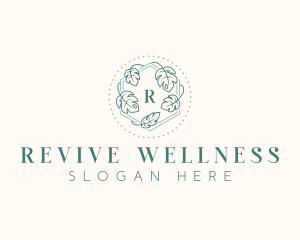 Floral Leaf Wellness logo design