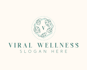 Floral Leaf Wellness logo design