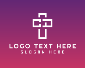 Minimalist Cross Ministry logo