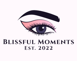 Cosmetic Beauty Eye Makeup logo design