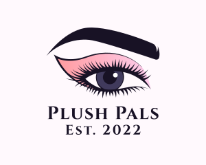 Cosmetic Beauty Eye Makeup logo design