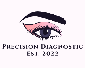 Cosmetic Beauty Eye Makeup logo design