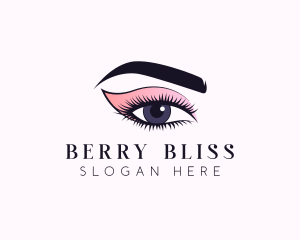 Cosmetic Beauty Eye Makeup logo design