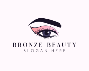 Cosmetic Beauty Eye Makeup logo design