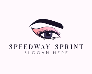 Cosmetic Beauty Eye Makeup logo design