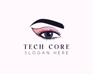 Cosmetic Beauty Eye Makeup logo design