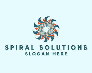 Professional Spiral Sun logo design