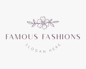 Natural Floral Fashion Logo