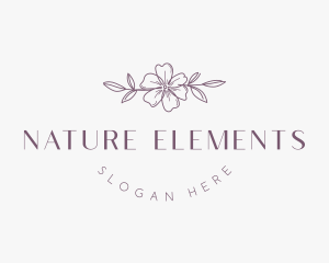 Natural Floral Fashion logo design