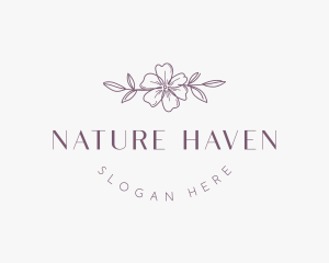 Natural Floral Fashion logo design