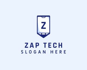 Tech Smartphone Device logo design