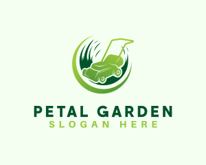 Mower Landscaping Grass logo design