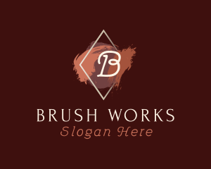 Brush Cosmetics Beauty logo design