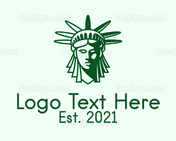 Green Liberty Head Logo