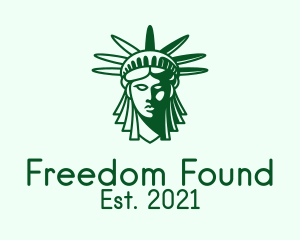 Green Liberty Head  logo design