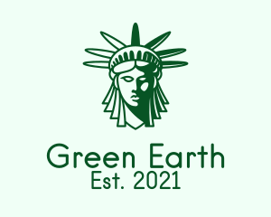 Green Liberty Head  logo design