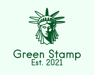 Green Liberty Head  logo design