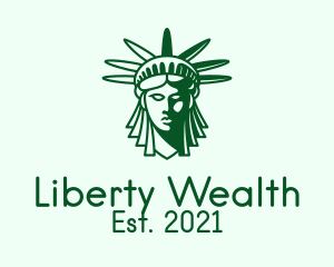 Green Liberty Head  logo design