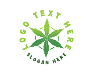 Hemp Marijuana Leaf logo