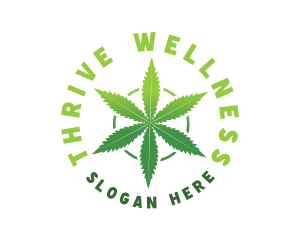 Hemp Marijuana Leaf logo