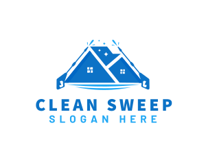 Pressure Washer Home Cleaning logo design