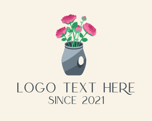 Rose Flower Vase  logo